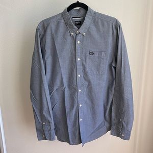 Large slim fit RVCA button down shirt